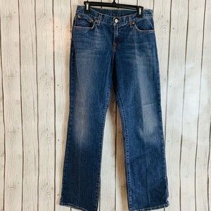 Womens Lucky Brand Medium Wash Mid Rise Classic Fit Denim Blue Jeans Size 8 29